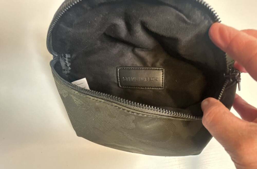 Steve Madden Camo Nylon Crossbody Sling Bag with Chain Strap - Picture 5 of 10